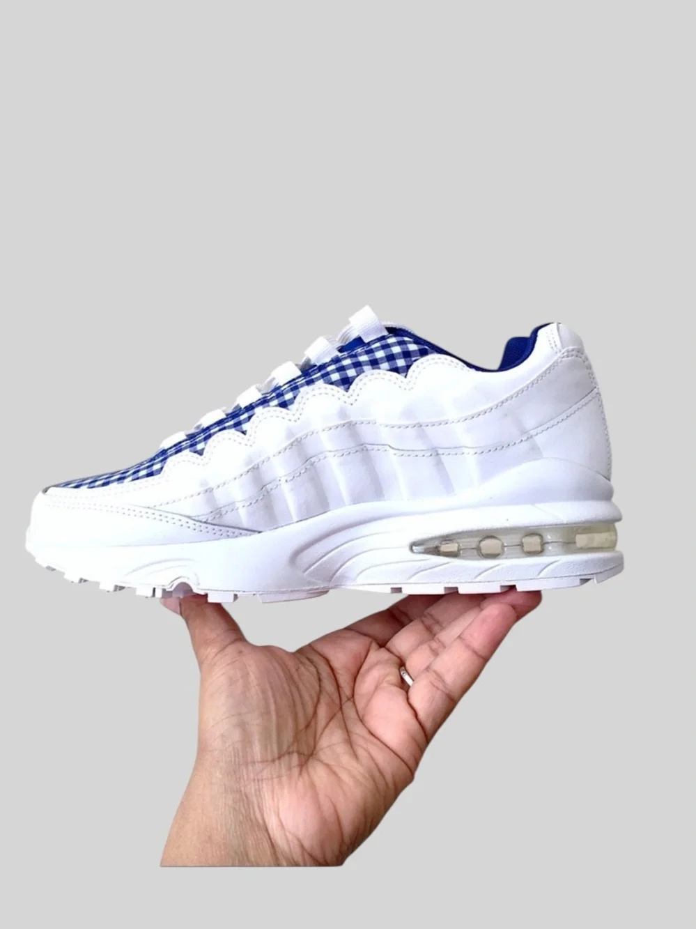 Nike Air Max 95 QS Gingham Sneakers Size 6Y/ 7.5 Women